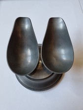 Repose-pipes 2 pipes en étain