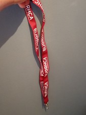 SANGLE TOUR DE COU PORTE CLE BIJORHCA PARIS FASHION JEWELLERY SHOW, rouge