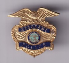 RARE PINS PIN'S .. POLICE UNIT OFFICER BADGE SERGEANT STATE CALIFORNIE USA ~FY