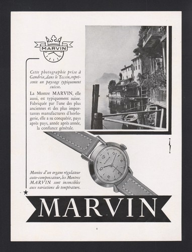 Pub 1951 montre horlogerie - pub,