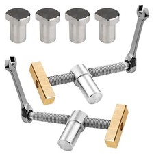 Lot de 2 Etau Etabli Avec 4 Bench Dog Serre Joint Menuisier pour Trous de Ban...