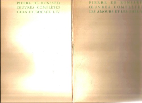 Pierre ronsard oeuvres - de,