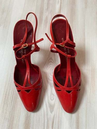 Escarpins vintage talon ouvert