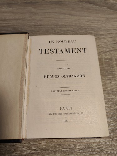 Nouveau testament 1929 - 1929, –