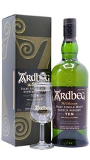 Ardbeg - Islay Single Malt Scotch 10 year old Whisky (Includes Tasting Glass)...