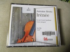 LIVRE AUDIO PROMO "IRENEE - Antoine Broto" lu par Lionel EPAILLARD (3 CD)