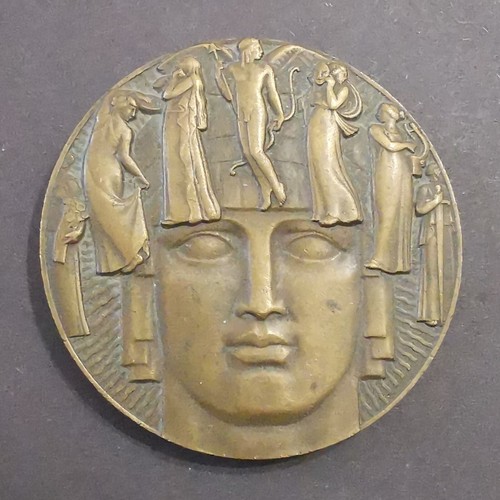 Médaille table bronze - table,
