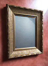 Petit miroir en bois et stucs doré à la feuille - fin XIXe siècle - 38,5 x 30,5