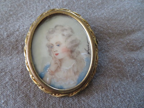 Ancienne broche décor de - ancienne,