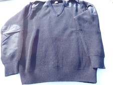 pull  militaire laine bleu