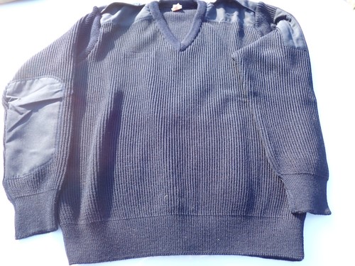 Pull militaire laine - pull, bleu
