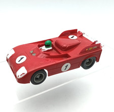 SLOT CAR Scalextric - Alfa Romeo TT3 Super 33 C-103 C-153 Rouge 1/32 Vintage