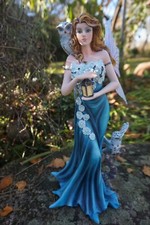 15551 FIGURINE STATUETTE GRANDE FEE CHOUETTE   FAIRY ANGE   HEROIC FANTASY 32CM