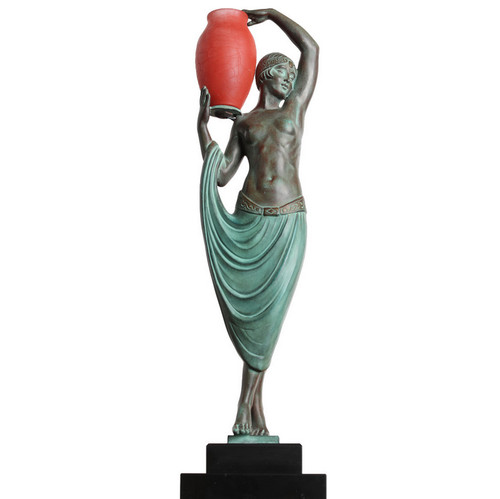 Lampe sculpture odalisque - lampe, "odalisque"