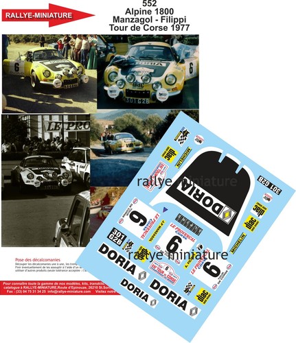 Decals ref 0552 - 0552, alpine