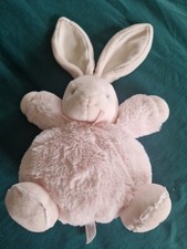 doudou peluche kaloo lapin plume rose neuf boule 20 Cm