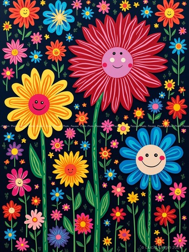 Photo floral kawaii moderne - photo,
