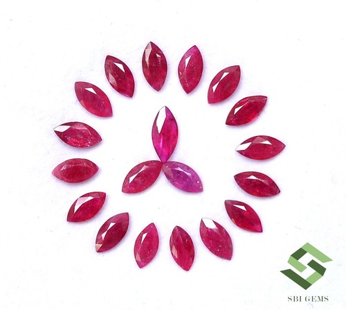 6x3 rubis naturel taille - mm,