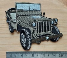 Ecusson patch  jeep  D day . Ford GPW . Willys MB . Army vehicle patch