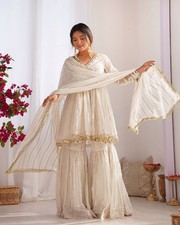 Femme Ethnique Vêtement Indien Pakistanais Fête Sari Kurti Lehenga Salwar Kameez