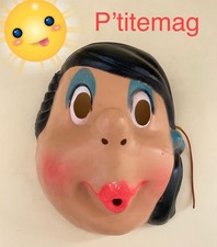 Ancien Masque Plastique  Carnaval Cesar Ref 0001