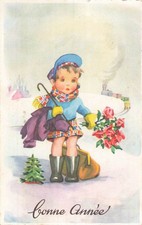 CP ILLUSTREE BONNE ANNEE