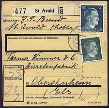 Alsace-Lorraine - Colis Postal