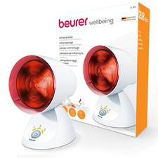 LAMPE THÉRAPEUTIQUE À INFRAROUGE BEURER IL35 BLANCHE 150 W LUMIÈRE CHAUFFANTE