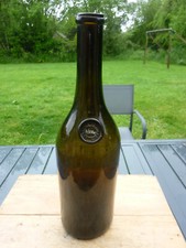 bouteille ancienne verre soufflé VERRERIE DE COUERON LITRE sealed bottle