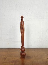 Ancienne et magnifique petite sculpture de vierge Marie et son enfant jésus en b