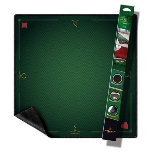 Tapis jeu cartes - de,