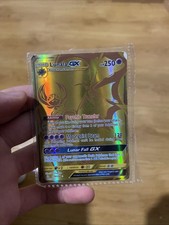 Carte Pokémon Lunala GX Gold Secret 172/156 Ultra Prisme FR