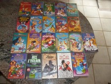 LOT DE 21 CASSETTES VIDEO VHS DE DESSINS-ANIMES OU FILMS DISNEY 101 dalmatiens