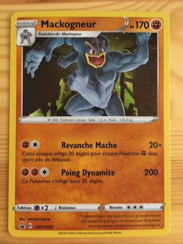 Carte pokémon holo mackogneur - pokémon,