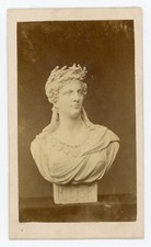 PHOTO CDV c.1870, buste de La République Française MARIANNE Sculpture