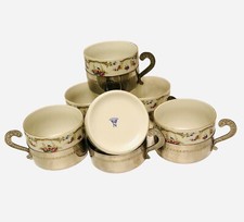 6 tasses vintage en porcelaine