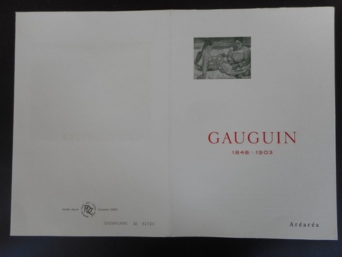 Gauguin encart philatelique - gauguin,