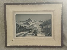 Ancien tableau bois - tableau,