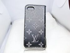 Coque authentique Louis Vuitton iPhone 7 8 Monogramme Noir Coque iPhone