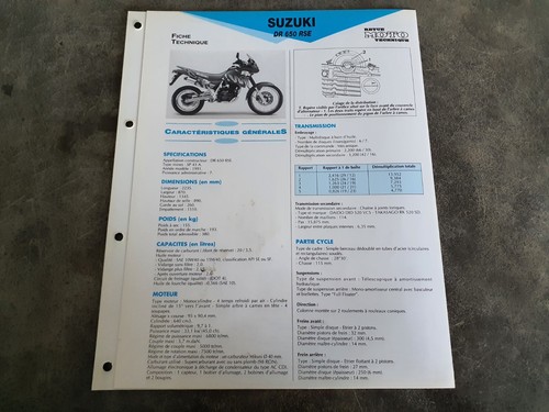 Fiche technique suzuki - fiche,