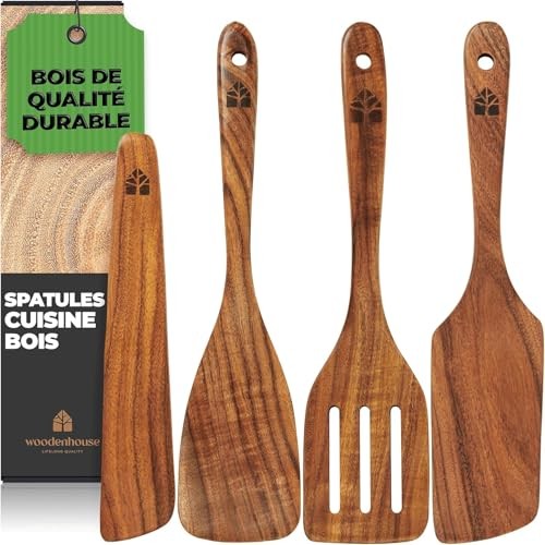 Spatule cuisine bois - -, lot