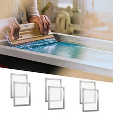 VEVOR 6 Cadres de Sérigraphie en Alu Kit de Sérigraphie 50,8x61 cm Mailles 160