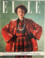 ELLE Magazine n° 205 du 31 Octobre 1949 ancienne revue de Mode Couture Femme