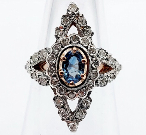 Bague marquise victorienne - , or