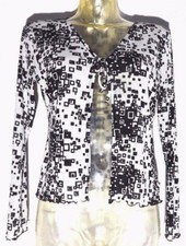 gilet ♥ CAMAIEU ♥ TM Taille 2 38 40 haut voile mousseline vintage