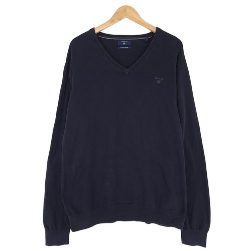 Gant homme pull bleu coton - pull,