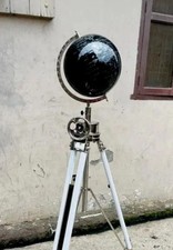 Globe mondial éducatif noir