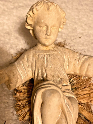 Enfant jésus ancien crèche - ancien,