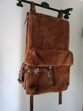 Ancien Sac a dos En Peau de vache Militaire Suisse WW2