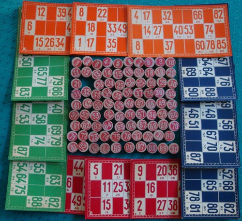 Ancien jeu loto - ancien, de